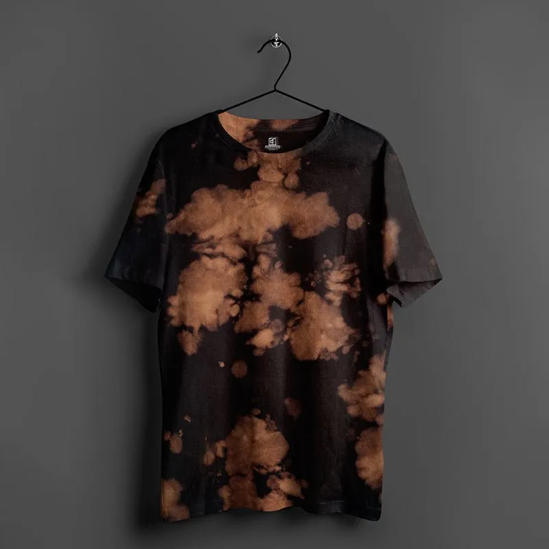 Rusty Brown Tie-dye Plus size