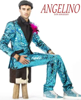 Sequin Suits, New R. Teal,  Tuxedo - prom - 2024