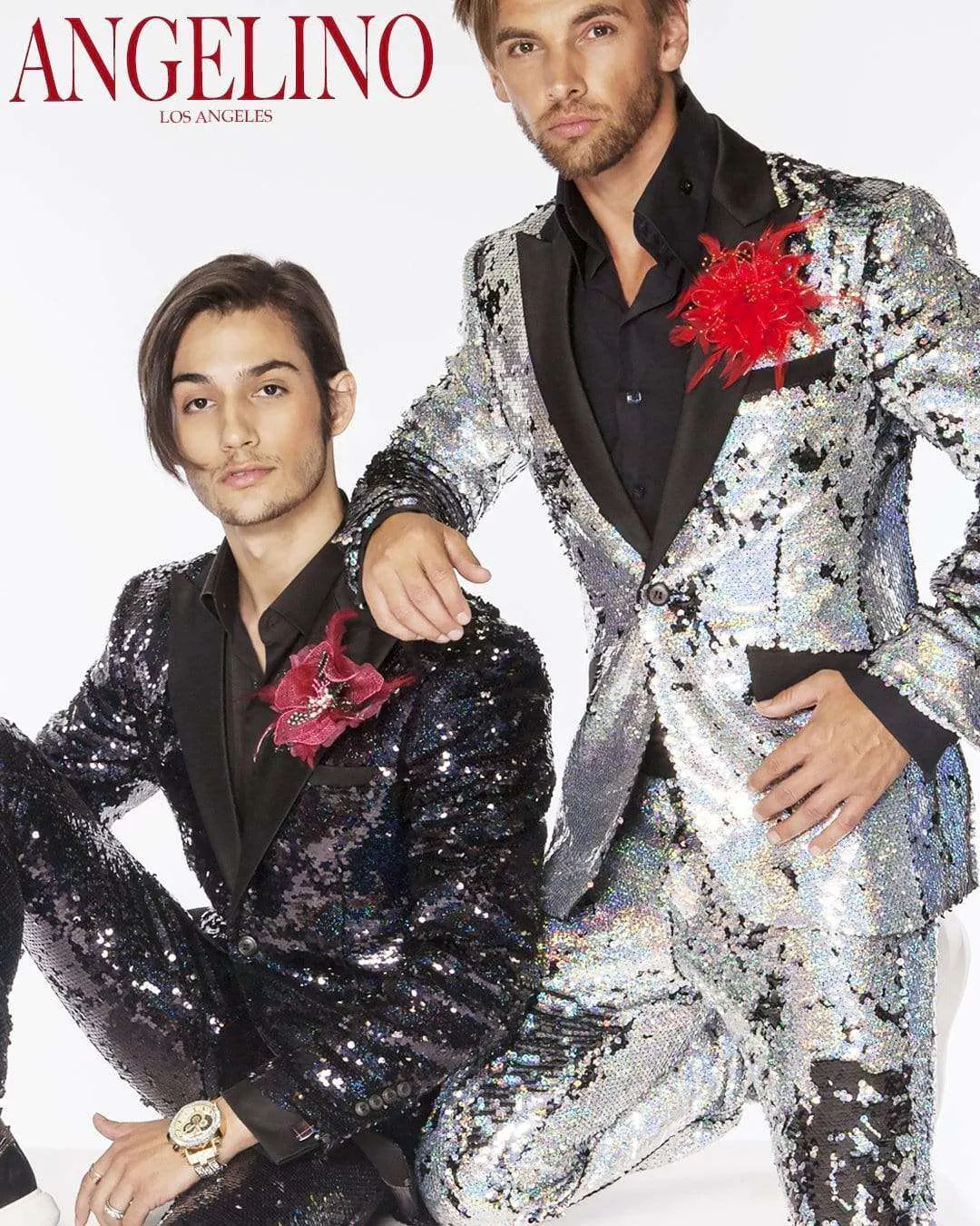 Sequin Suits, R. Sequin Silver - Mens - Tuxedo - Suits