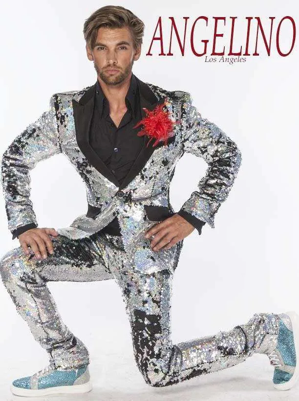 Sequin Suits, R. Sequin Silver - Mens - Tuxedo - Suits