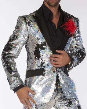 Sequin Suits, R. Sequin Silver - Mens - Tuxedo - Suits