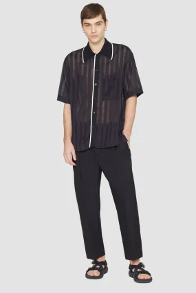 Short Sleeve Sheer Bowling Shirt