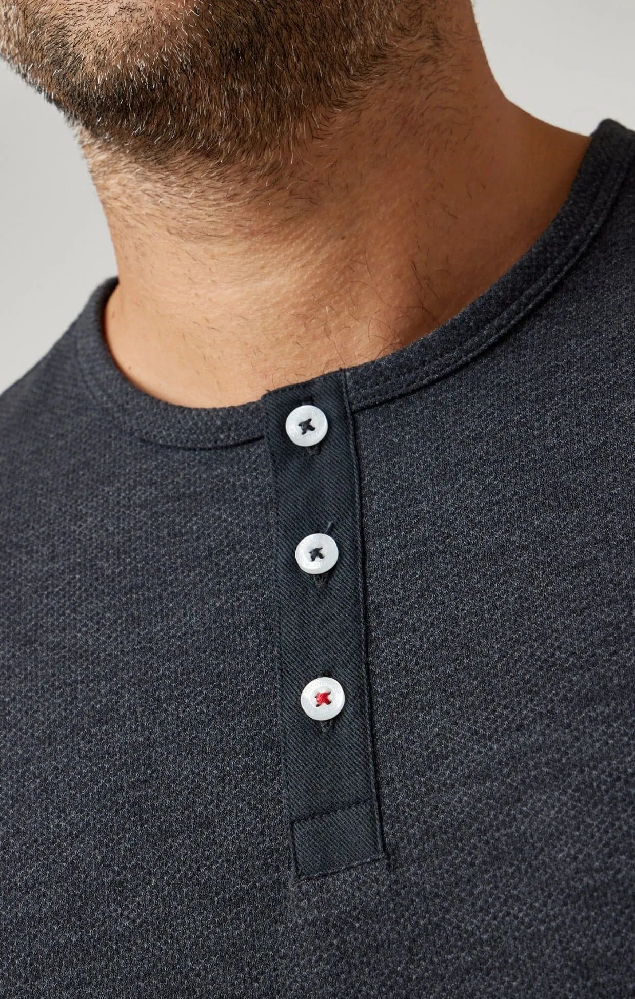 TRAILBLAZER - Charcoal Solid Henley