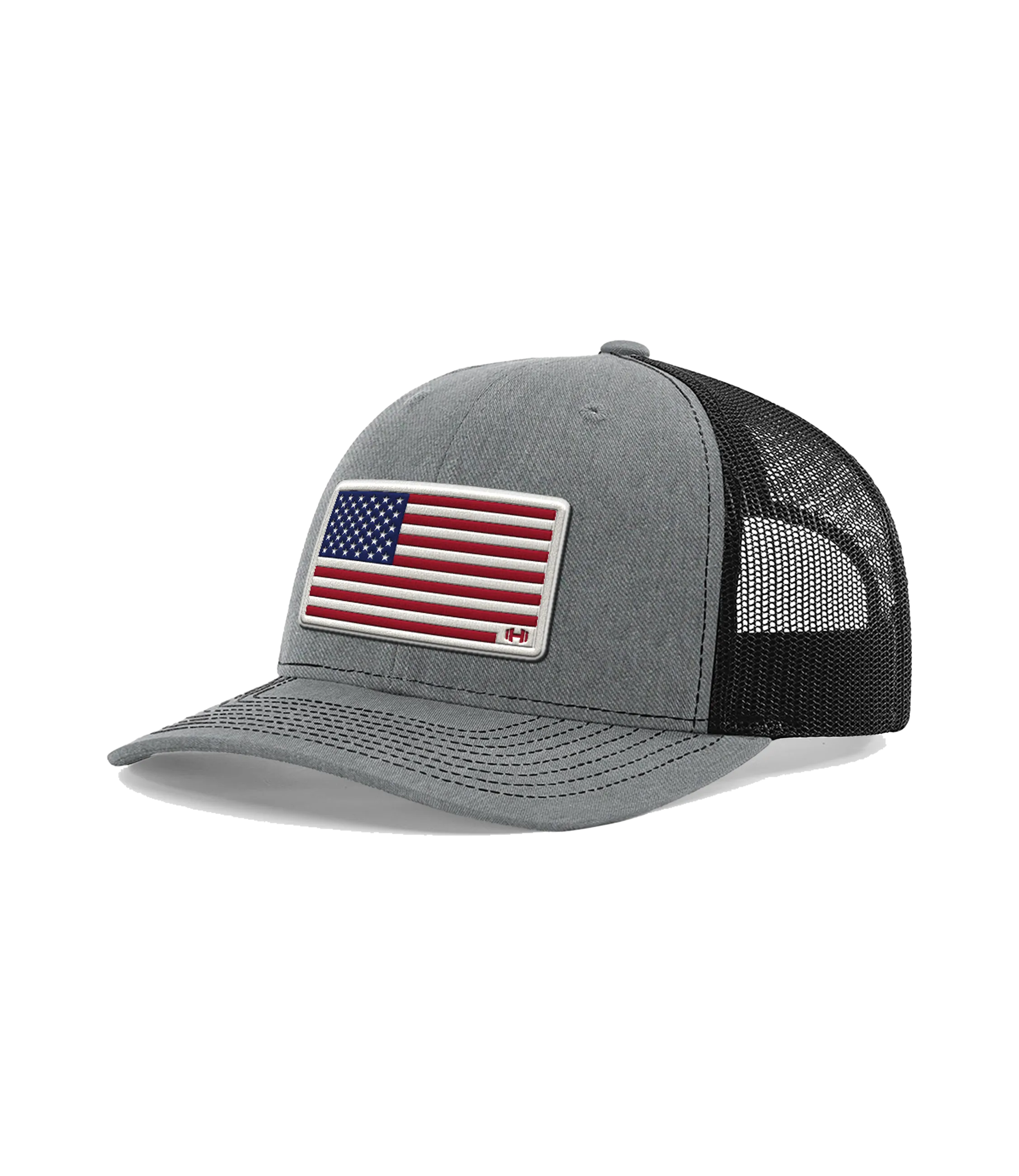 USA Flag Premium Leather Patch Hat