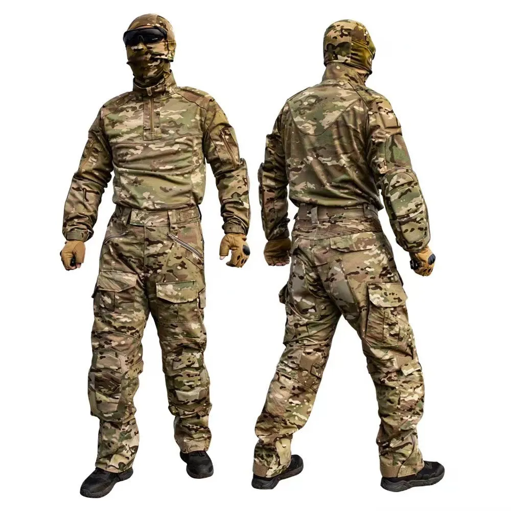 Windproof Thickened Waterproof Tactical Jacket Pants Camo Suits